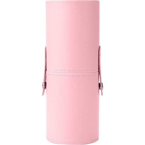 Cosmetic Pen Tube Container Organizer Sundries Container Boxes PU Leather Makeup Brush Storage Box Holder with Cover