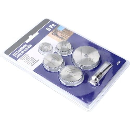 6pcs 7pcs Mini HSS Steel Circular Saw Blade Rotary Tool For Dremel Metal Cutter Power Tool Set Wood Cutting Discs Drill