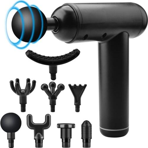 99 Speed 10 Head Fascial Massage Gun Deep Tissue Electric Muscle Massager Portable Ultra-Quiet Relieves Muscle Tension Tool