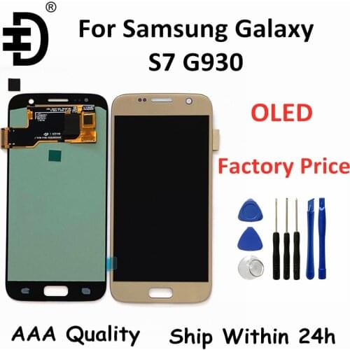 OLED LCD For Samsung Galaxy S7 SM-G930 LCD Display Touch Panel Digitizer Assembly For SAMSUNG S7 G930F LCD Display Replacement