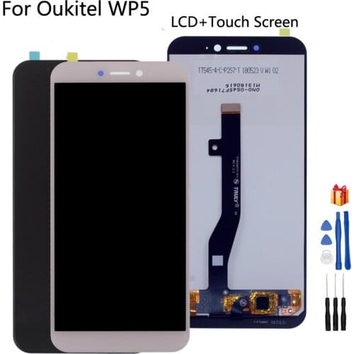 Original LCD For Oukitel WP5 LCD Display Touch Screen Digitizer Repair Parts Assembly For Oukitel WP5 Screen LCD Display +Tools