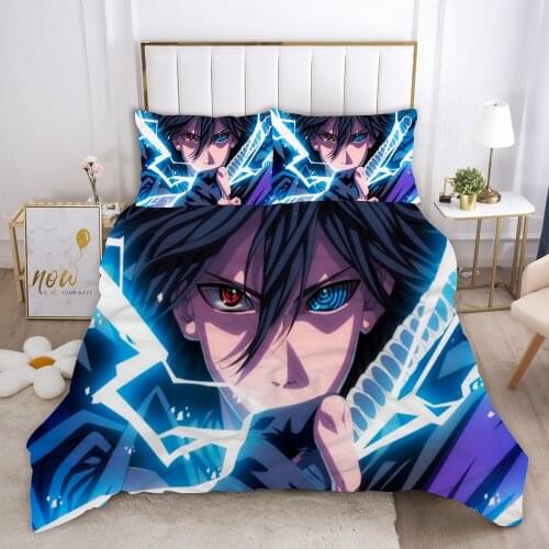 NARUTO Quilt Cover Cartoon Bedding Sets Kids Boys Gifts Bed Set Quilt Comforter Covers Home Textiles Summer Winter 2021