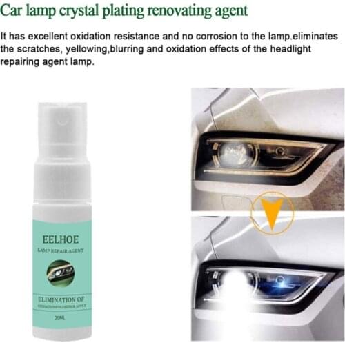 Automotive Headlight Repair Fluid Kit Lamps Rearview Polishing Tool for Car Scratch Yellowing Dust Cleaning Helper 40GF