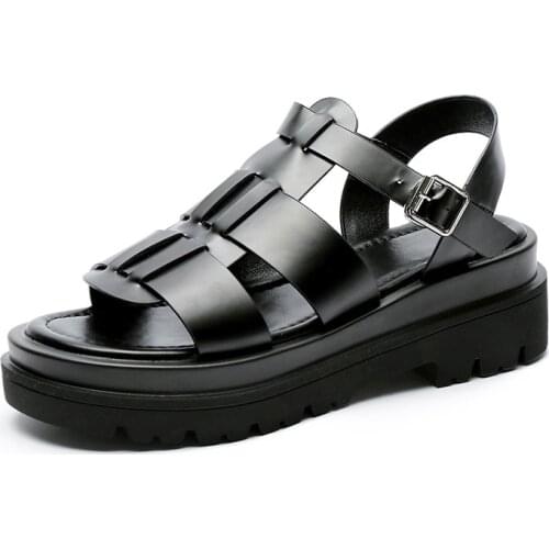 Designer Sandals Platform Heel Sandals Women 2021 Summer Fashion Outdoor Beach Casual Sports Breathable Female Shoes Black New