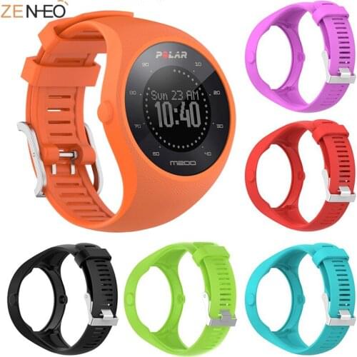 Colorful Soft Silicone Smart Bracelet Watch Strap Wrist Band for Polar M200 Smartwatch Sport Replacement Wristband Bracelet