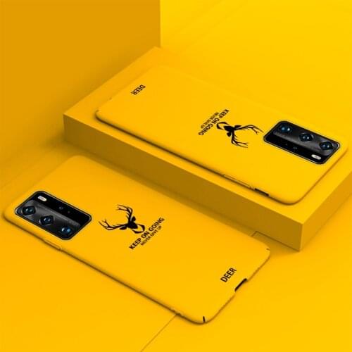 Ultra-thin Christmas Deer Matte Hard PC Phone Case For Huawei P40 P30 P20 Lite Mate 30 20 10 Pro Cute Colorful Frosted Cover