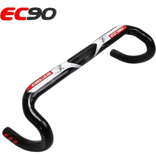 2019 New Ec90 Carbon Fiber Bicycle Handlebar of The Road EC90 Aero Carbon Road Bike Handlebar 31.8*400/420 / 440mm