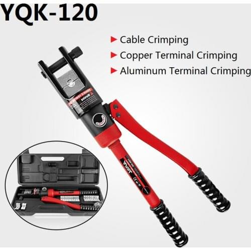 YQK-120 Cable lug Hydraulic Crimping Tool Hydraulic Crimping Plier Hydraulic Compression Tool Range 10-120m㎡ Cable Crimping