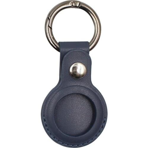 Protection Case For Apple Airtags Leather TPU Airpod Case Locator Anti-lost Tracker Protector Keychain Shell For Apple Airtags