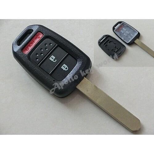 2+1 BUTTONS REPLACEMENT REMOTE KEY SHELL CASE FOR HONDA ACCORD( USA TYPE )10PCS/LOT+ FREE SHIPPING