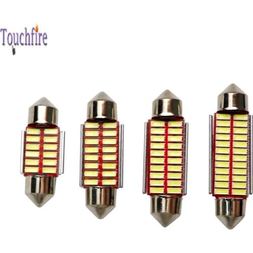 2PCS Festoon 31/36/39/41 MM Reading License Plate Light Car Bulbs Interior Dome Roof Lamp White 12V 5W Canbus