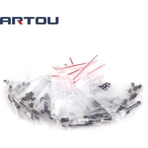 210PCS 21values each 10pcs TL431 A733 C1815 A1015 C945 2N3904 2N3906 SS8050 SS8550 2N2222 Transistor Assorted Kit