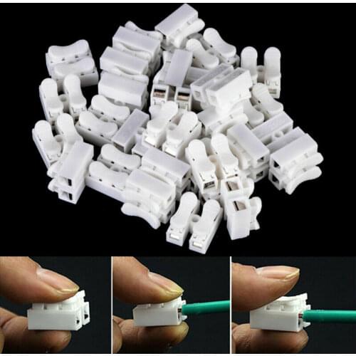 30pcs Self Locking Electrical Cable Connectors Quick Splice Lock Wire Terminals