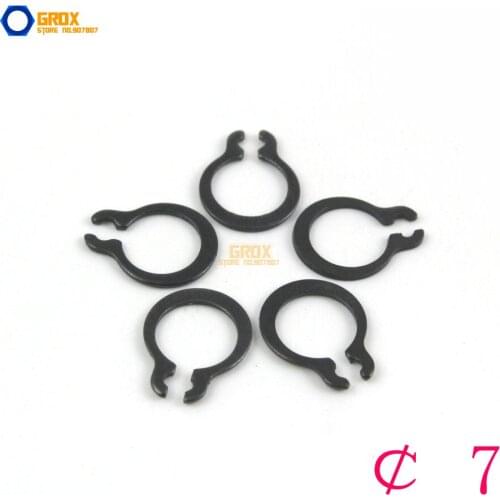 500 Pieces Size: 7 Steel External Circlip Snap Retaining Ring