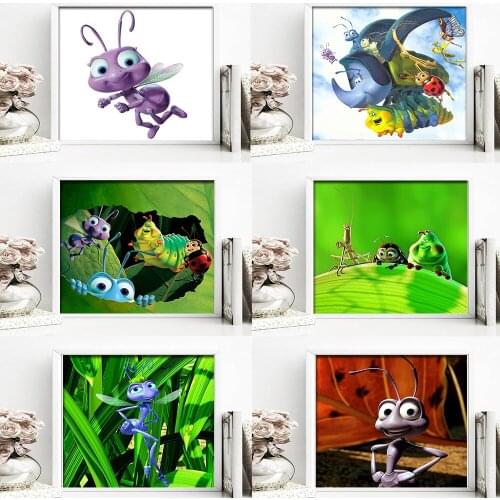 Disney 5D DIY Diamond Painting "Bug Crisis" Insect Mosaic Rhinestone Embroidery Mosaic Cross Stitch Kit Home Decoration