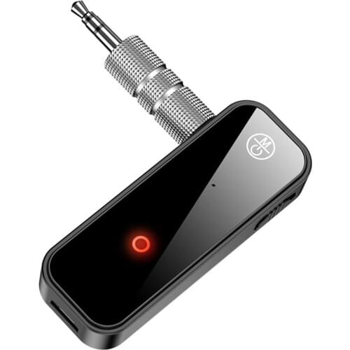 Wireless BT5.0 Audio Adapter 2-In-1 3.5mm Audio Receiver Transmitter Support Hands-Free Calls For Car Stereo TV