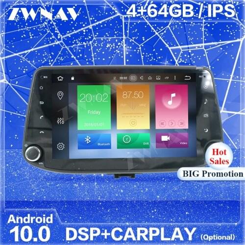 Carplay IPS Android 10 Screen GPS Navigation For Hyundai I30 2017 2018 2019 Auto Radio Audio Stereo Multimedia Player Head Unit