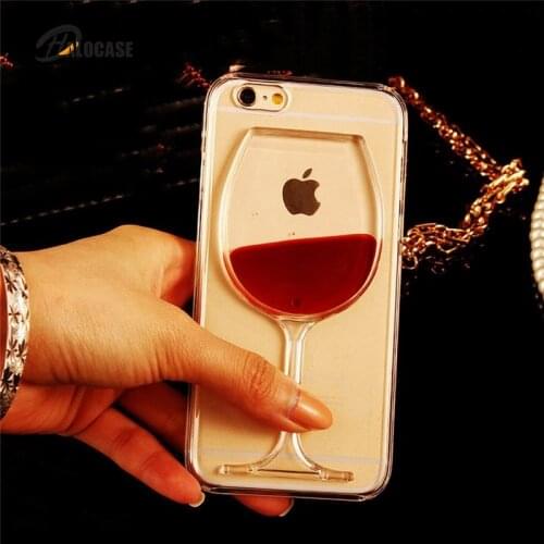 3D Quicksand wine glass Phone case for Samsung S8 S9 S10 PLUS cover phone for Samsung note8 note9 note10 pro FUNDA