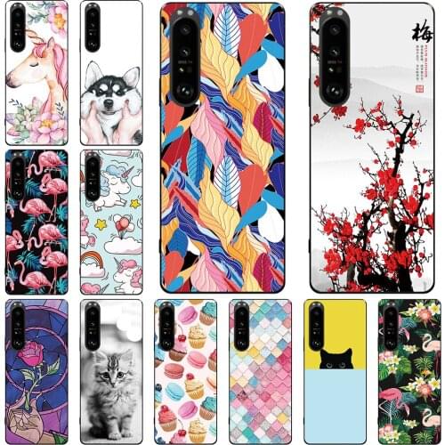 Phone Case For Sony Xperia Ace II 1 5 10 III 2021 Soft TPU Cover Color Luxury Popular Printing Mobile Fashion Bags Free Shipping