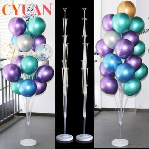 CYUAN 1set Balloon Holder Balloons Stand Column Confetti Balloon Kids Birthday Party Baby Shower Wedding Decoration Supplies