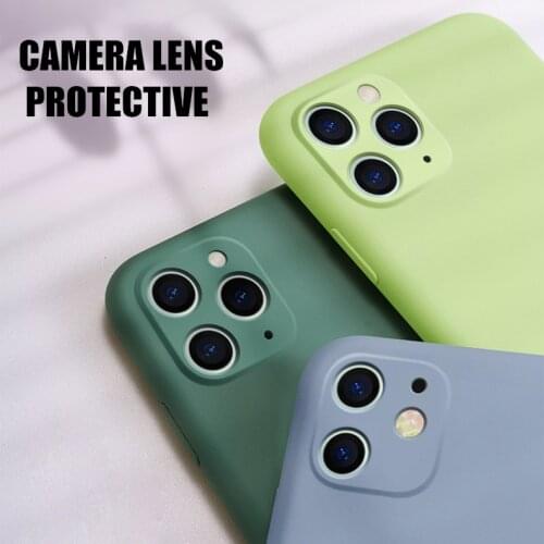 For iPhone 11 Case Liquid Silicone Matte Soft Cover For Apple iPhone 11 Pro Max Flexible Shockproof Phone Case Fashion Camellia