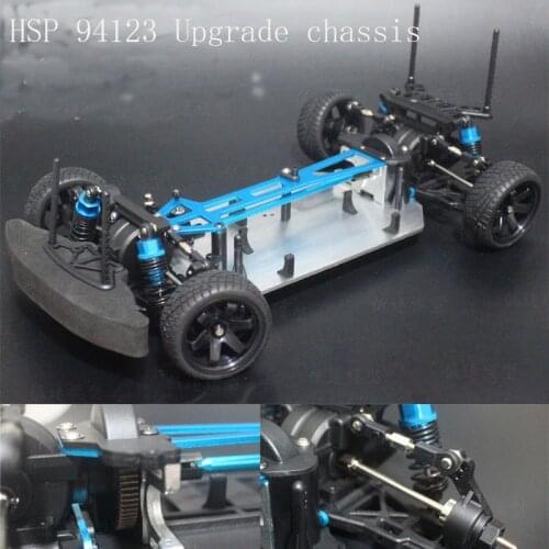 1/10 RC crawler chassis for HSP infinity 94123 model racing Drift Car 1:10 Upgrade brusheless bottom base Frame kit