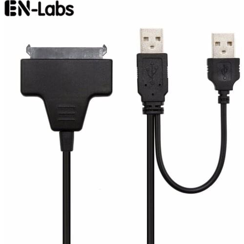 En-Labs USB 2.0 to 2.5 Sata Converter Adapter Cable for SSD/HDD,Sata to USB 2.0 480Mbps,w/Reserved USB Power