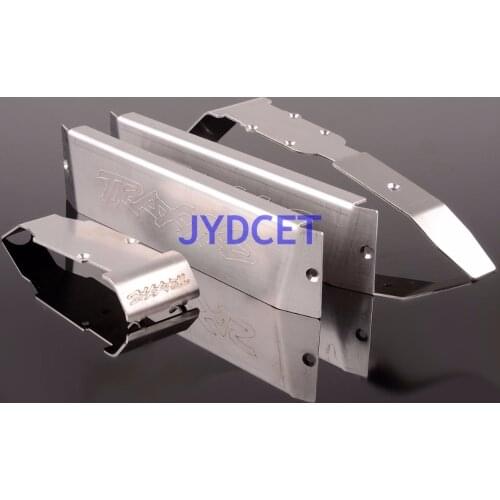 RVOPA Stainless Steel Chassis Armor Front Rear Skid Plate For RC 1/10 Model REVO SUMMIT