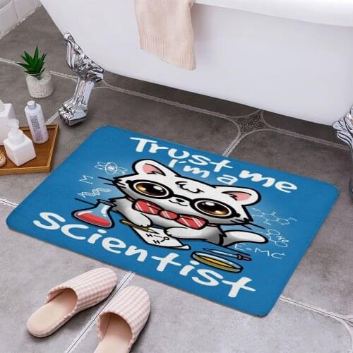 Trust me I am a scientist 3D Print Doormats Rectangle Non-Slip DoorMat Bedroom Kitchen Entrance Print Door rugs Dropshipping