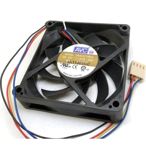7cm for Cooler Master A7015 45RB 3AN C1 DF0701512RFUN 12V 0.6A 70x70x15MM 7cm computer CPU cooling fan DESC0715B2U