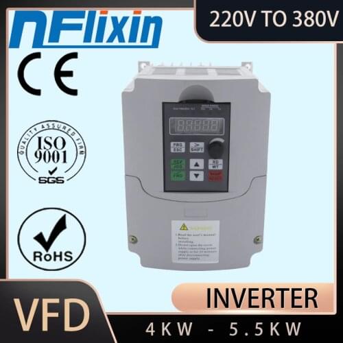 HOT !CNWeiKen VFD 220V to 380V 5.5KW for spain Variable Frequency Drive 3 Phase Speed Controller Inverter Motor VFD Inverter