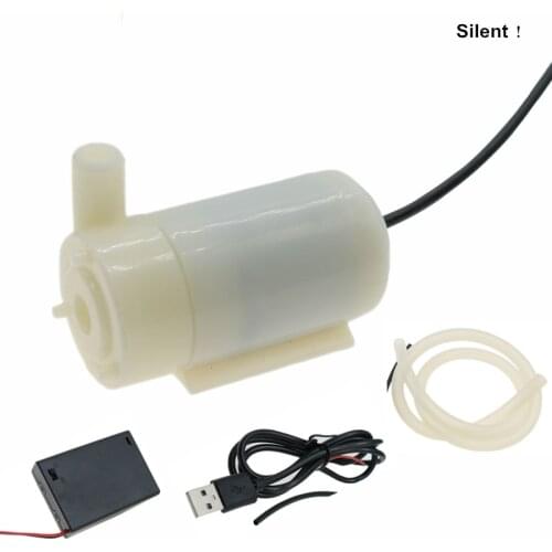 Small Submersible Pump 3V DC Motor Water Fountain Hydrocooling Fish Parts 4.5V 5V 6V