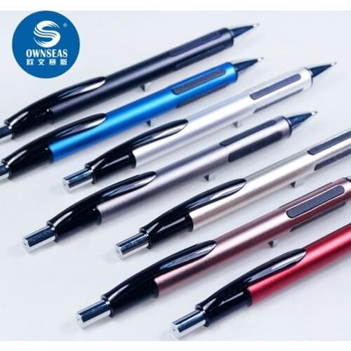 200 pcs/lot new metal ball pen click action office writing metal pen
