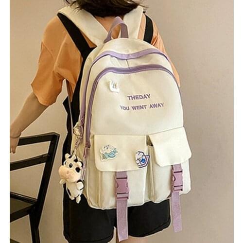 Cute girl large-capacity backpack third to sixth grade elementary school students junior high school students Harajuku bag 2021