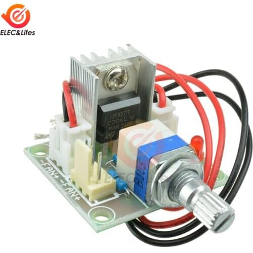 LM317 Speed Controller Module DC-DC 3.25-15V To 1.25V-13V Linear Buck Converter Voltage Regulator Automatic Protection module