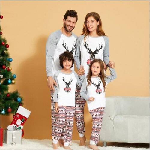 New Christmas Pajamas Sets for Children Girls Father Son Matching Clothes Mother Child Clothing Set Baby Outfits Unisex Wear