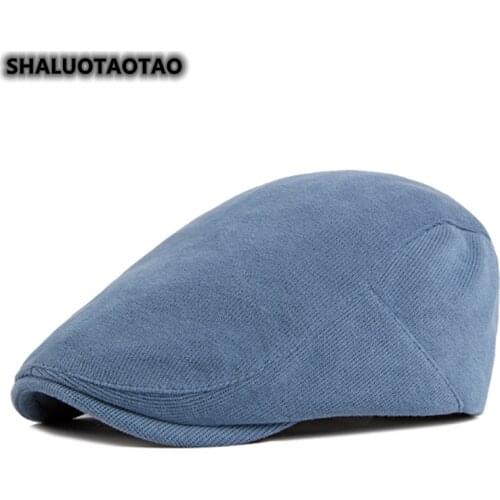 SHALUOTAOTAO Spring New Cotton Thin Berets For Mens Womens Elegant Vintage Leisure Snapback Caps Unisex Brands Tide Cap Summer