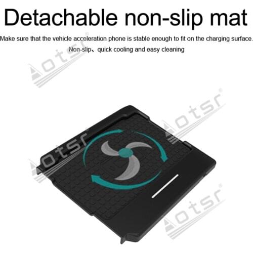 QI car wireless charger For Lexus 2017 ES 2014-2017 IQ Car infrared fast Wireless Charging Car Phone Holder for iphone/Samsung