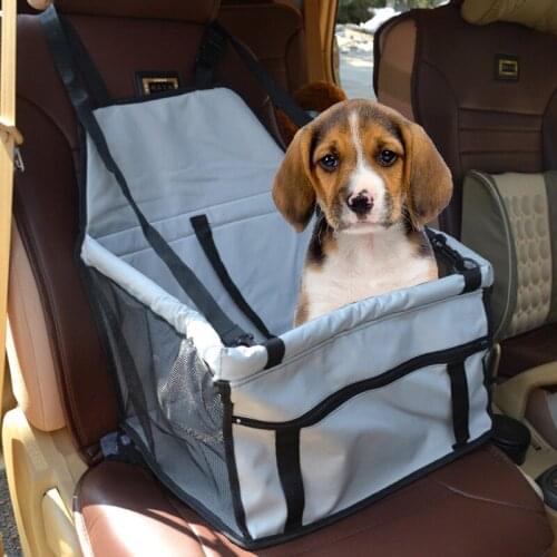 Pet Car Net Bag Waterproof Portable Booster Car Seat Cover Basket Mat Auto Protector Dog Travel Bag Cat Pet Safe Folding Box