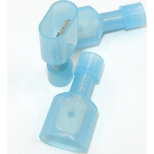 1000PCS 14-16 AWG FULLY INSULATED 1/4" MALE SPADE CRIMP CONNECTOR TERMINAL