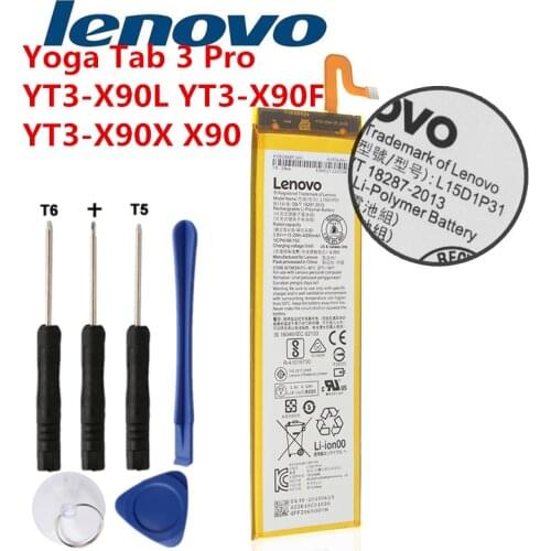 2021 Years 100% Original Lenovo Yoga Tab 3 Pro YT3-X90L YT3-X90F YT3-X90X X90 100% Original 4000mAh L15D1P31 Battery l15d1p31
