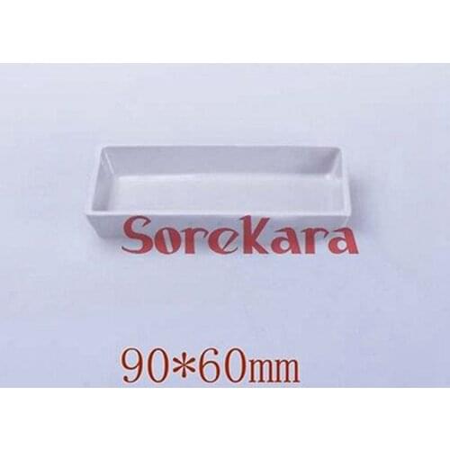 3pcs 90x60mm Porcelain Combustion Boat High Temperature Ceramic Cupel Boat