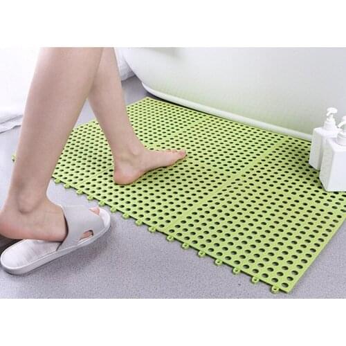 30*30cm Kitchen Mat Safety Drainage Waterproof Mat PVC Bathroom Mat Home Non-slip Shower Mat Bathroom Accessories