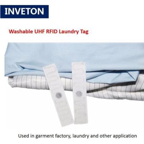 Laundry Washable uhf rfid clothing label tag 860-960MHz Monza R6P chip RFID fabric label tag rfid clothes/garment Management