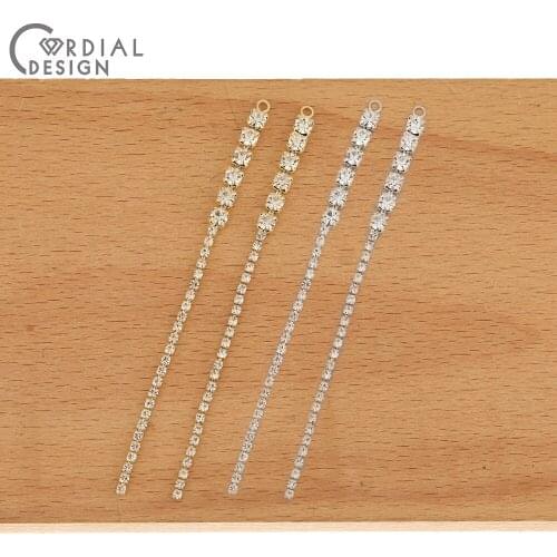 Cordial Design 100Pcs 4*93MM Claw Chain/Jewelry Accessories/CZ Charms/Earrings Parts/DIY Making/Jewelry Findings & Components