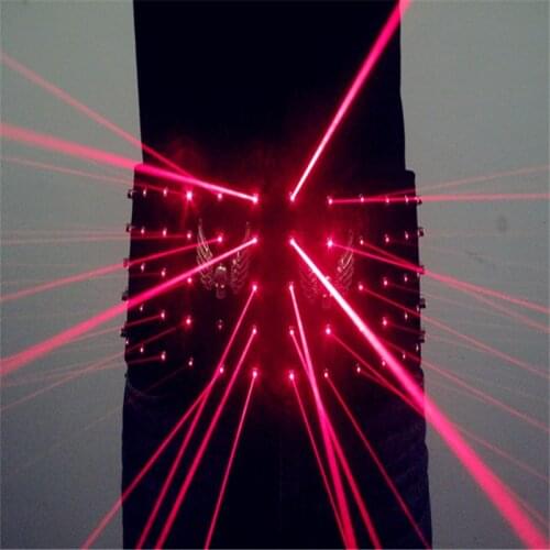 HH15 Red color Laser light belt LED costumesprops bar party dj disco dance clothing/ballroom singer disco laser man vest suit