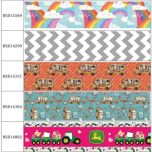 HSDRibbon free shipping 3" 75mm heat transfer printed hsd-design series Grosgrain Ribbon 50Yards/Roll
