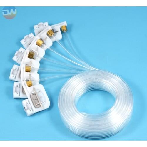 6 Color Solvent Ink Small Damper With Tube For Epson R1800 R1900 R1390R 2400 T1100 DX4 and DX5 Printer