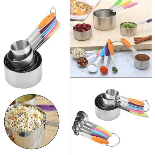 10 Pc/Set Stainless Steel Measuring Cups Measuring Spoons Measuring Cup Spoon for Baking Tea Coffee Kitchen accessories