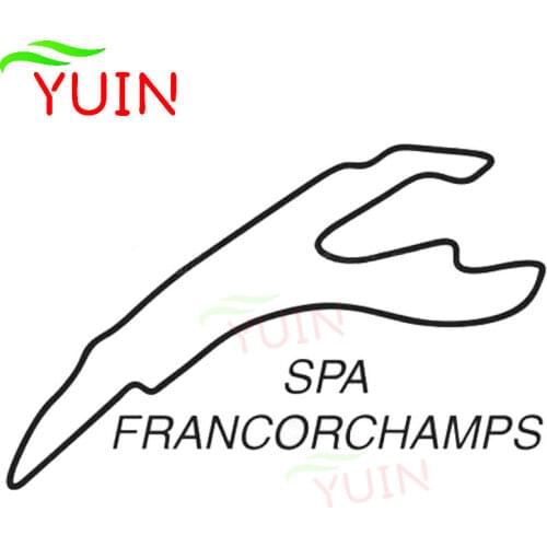 SPA FRANCORCHAMPS Car Sticker Fashion Personality Racing Cars Modeling Decal PVC Window Bumper Decoration Waterproof Decals